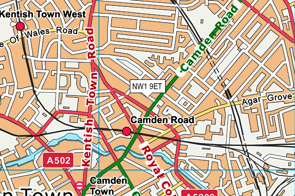 NW1 9ET map - OS VectorMap District (Ordnance Survey) NW1 9ET map - OS VectorMap District (Ordnance Survey)