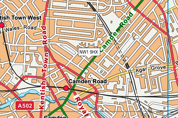 NW1 9HX map - OS VectorMap District (Ordnance Survey) NW1 9HX map - OS VectorMap District (Ordnance Survey)