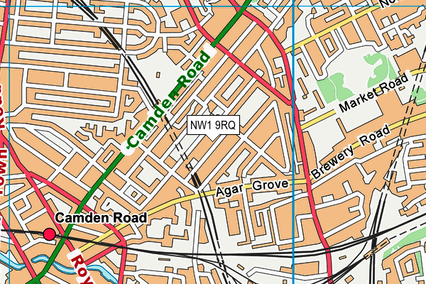NW1 9RQ map - OS VectorMap District (Ordnance Survey) NW1 9RQ map - OS VectorMap District (Ordnance Survey)