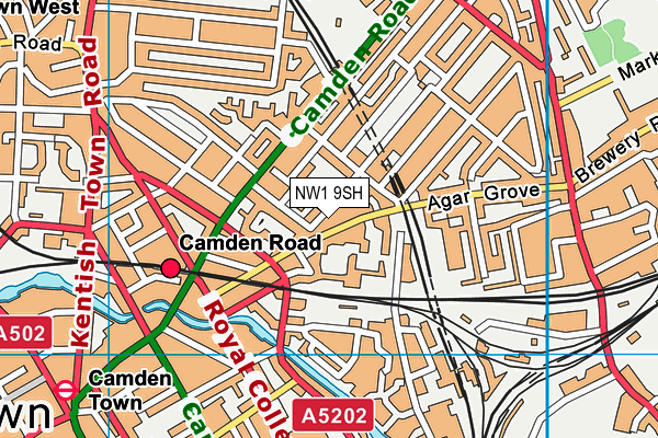 NW1 9SH map - OS VectorMap District (Ordnance Survey) NW1 9SH map - OS VectorMap District (Ordnance Survey)