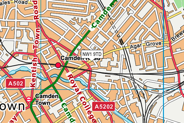 NW1 9TD map - OS VectorMap District (Ordnance Survey) NW1 9TD map - OS VectorMap District (Ordnance Survey)