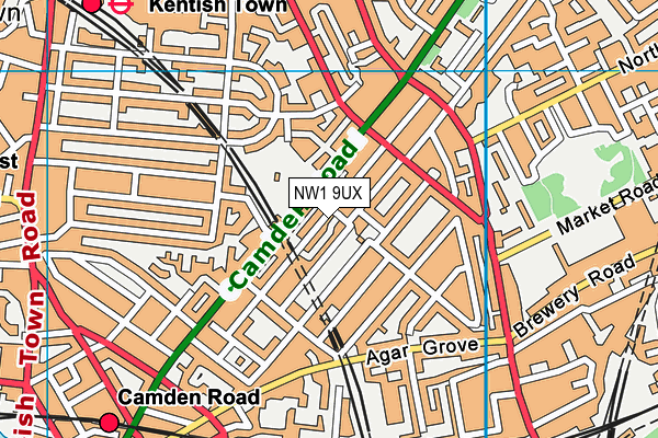 NW1 9UX map - OS VectorMap District (Ordnance Survey) NW1 9UX map - OS VectorMap District (Ordnance Survey)