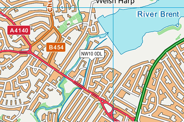 NW10 0DL map - OS VectorMap District (Ordnance Survey) NW10 0DL map - OS VectorMap District (Ordnance Survey)