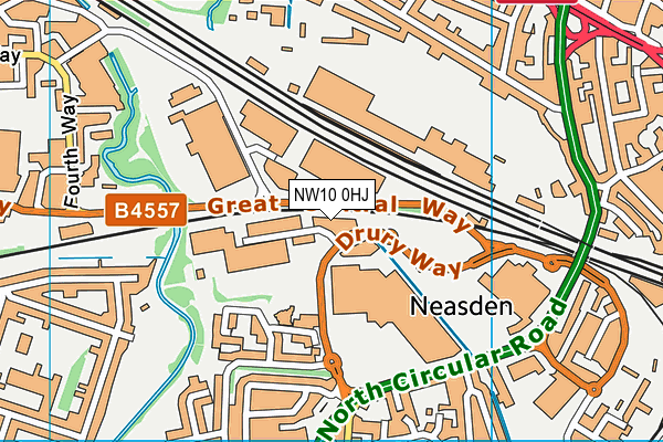 NW10 0HJ map - OS VectorMap District (Ordnance Survey) NW10 0HJ map - OS VectorMap District (Ordnance Survey)