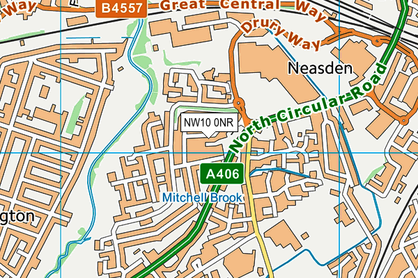 NW10 0NR map - OS VectorMap District (Ordnance Survey)