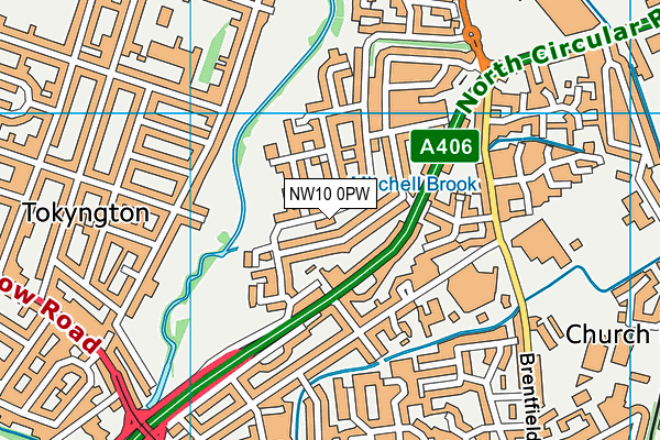 NW10 0PW map - OS VectorMap District (Ordnance Survey) NW10 0PW map - OS VectorMap District (Ordnance Survey)