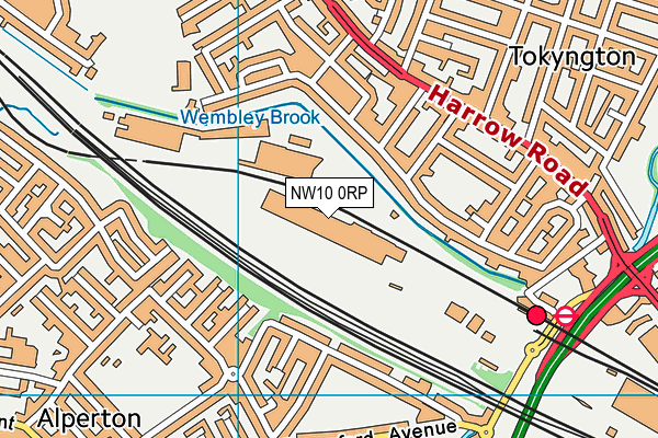 NW10 0RP map - OS VectorMap District (Ordnance Survey) NW10 0RP map - OS VectorMap District (Ordnance Survey)