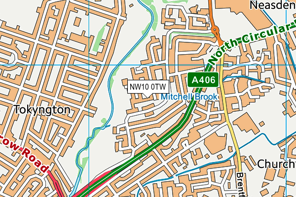 NW10 0TW map - OS VectorMap District (Ordnance Survey) NW10 0TW map - OS VectorMap District (Ordnance Survey)