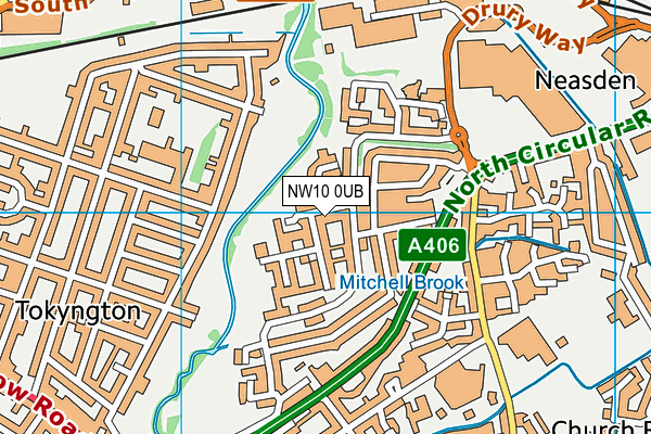 NW10 0UB map - OS VectorMap District (Ordnance Survey) NW10 0UB map - OS VectorMap District (Ordnance Survey)