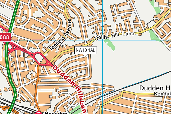 NW10 1AL map - OS VectorMap District (Ordnance Survey) NW10 1AL map - OS VectorMap District (Ordnance Survey)