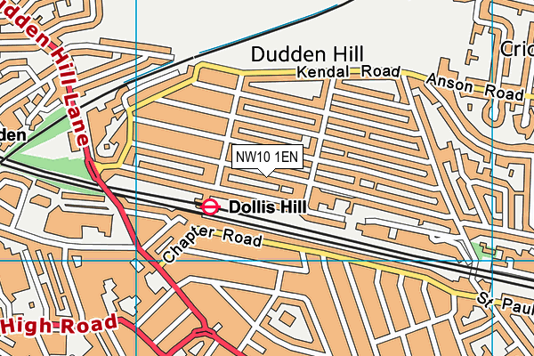 NW10 1EN map - OS VectorMap District (Ordnance Survey) NW10 1EN map - OS VectorMap District (Ordnance Survey)