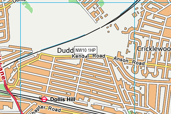 NW10 1HP map - OS VectorMap District (Ordnance Survey) NW10 1HP map - OS VectorMap District (Ordnance Survey)