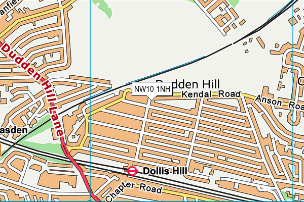 NW10 1NH map - OS VectorMap District (Ordnance Survey)