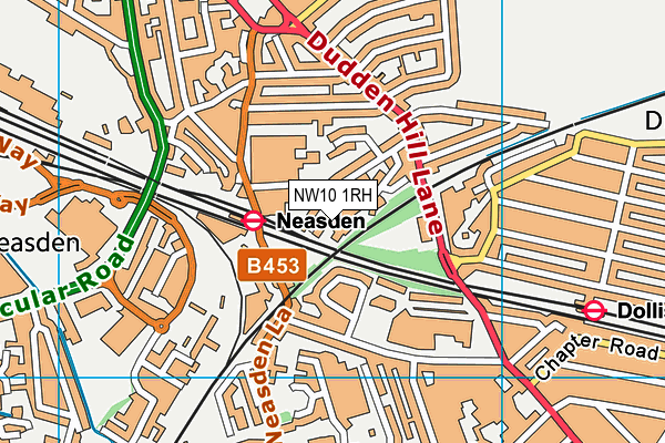 NW10 1RH map - OS VectorMap District (Ordnance Survey) NW10 1RH map - OS VectorMap District (Ordnance Survey)