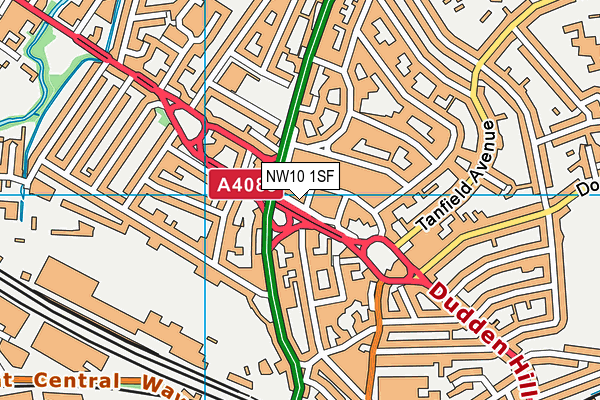 NW10 1SF map - OS VectorMap District (Ordnance Survey) NW10 1SF map - OS VectorMap District (Ordnance Survey)