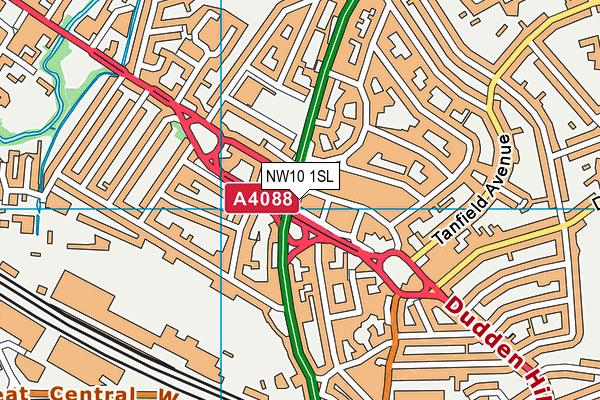 NW10 1SL map - OS VectorMap District (Ordnance Survey) NW10 1SL map - OS VectorMap District (Ordnance Survey)