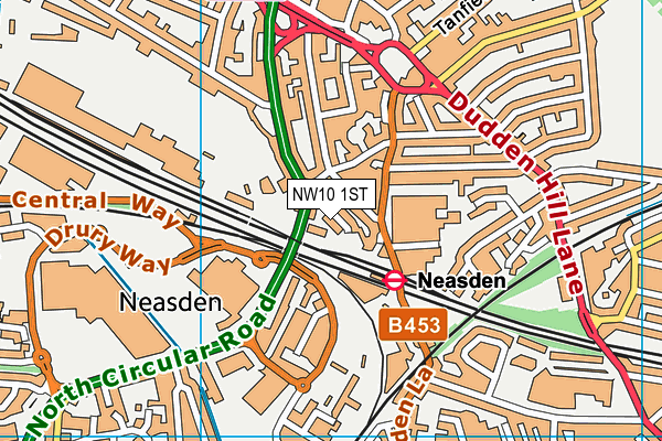 NW10 1ST map - OS VectorMap District (Ordnance Survey) NW10 1ST map - OS VectorMap District (Ordnance Survey)