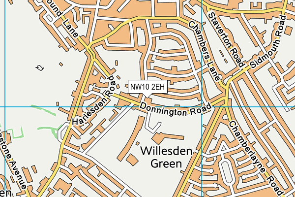 NW10 2EH map - OS VectorMap District (Ordnance Survey) NW10 2EH map - OS VectorMap District (Ordnance Survey)
