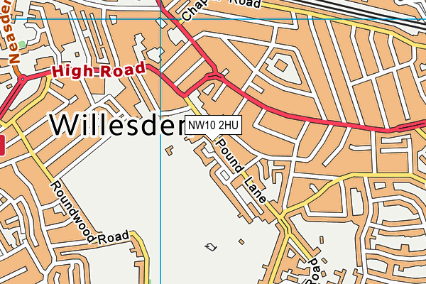 NW10 2HU map - OS VectorMap District (Ordnance Survey) NW10 2HU map - OS VectorMap District (Ordnance Survey)