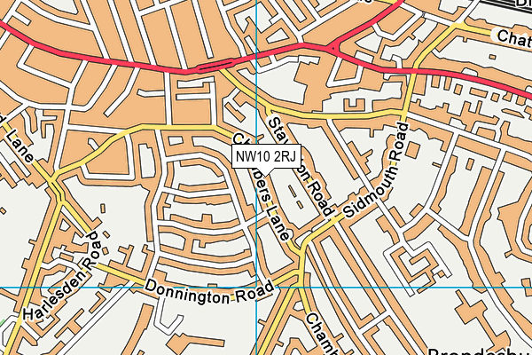 NW10 2RJ map - OS VectorMap District (Ordnance Survey) NW10 2RJ map - OS VectorMap District (Ordnance Survey)