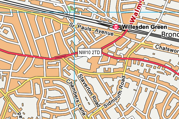 NW10 2TD map - OS VectorMap District (Ordnance Survey) NW10 2TD map - OS VectorMap District (Ordnance Survey)