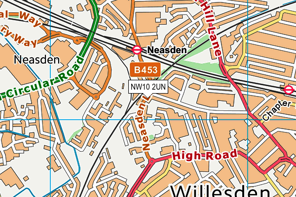 NW10 2UN map - OS VectorMap District (Ordnance Survey) NW10 2UN map - OS VectorMap District (Ordnance Survey)