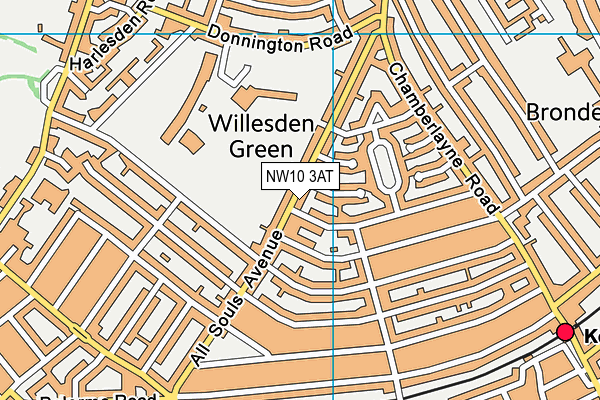 NW10 3AT map - OS VectorMap District (Ordnance Survey) NW10 3AT map - OS VectorMap District (Ordnance Survey)