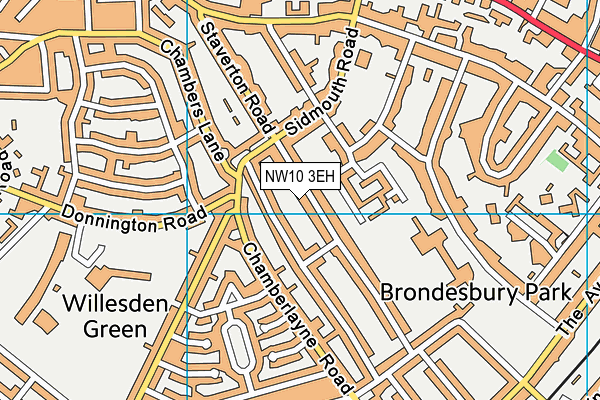 NW10 3EH map - OS VectorMap District (Ordnance Survey) NW10 3EH map - OS VectorMap District (Ordnance Survey)