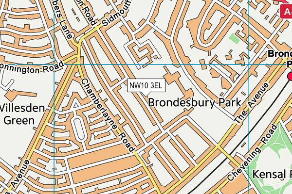 NW10 3EL map - OS VectorMap District (Ordnance Survey) NW10 3EL map - OS VectorMap District (Ordnance Survey)