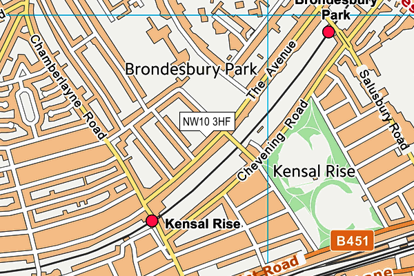 NW10 3HF map - OS VectorMap District (Ordnance Survey) NW10 3HF map - OS VectorMap District (Ordnance Survey)