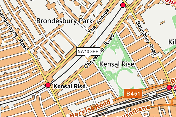 NW10 3HH map - OS VectorMap District (Ordnance Survey) NW10 3HH map - OS VectorMap District (Ordnance Survey)