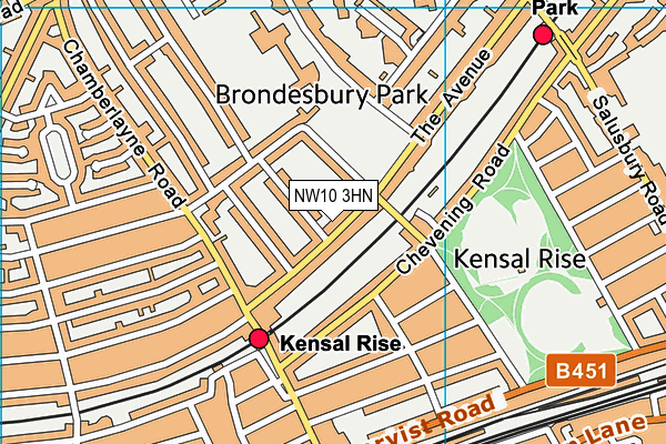 NW10 3HN map - OS VectorMap District (Ordnance Survey) NW10 3HN map - OS VectorMap District (Ordnance Survey)