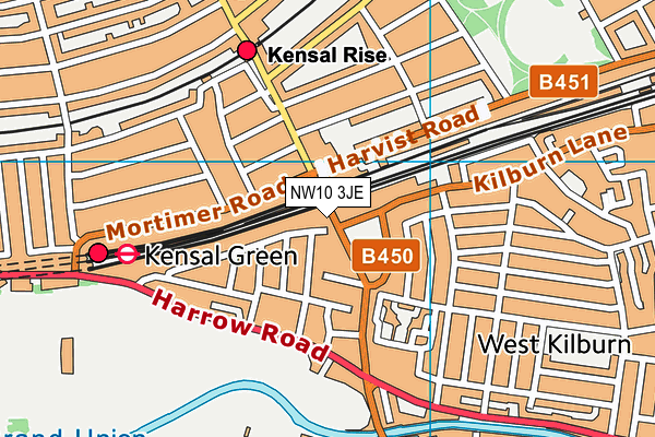 NW10 3JE map - OS VectorMap District (Ordnance Survey) NW10 3JE map - OS VectorMap District (Ordnance Survey)