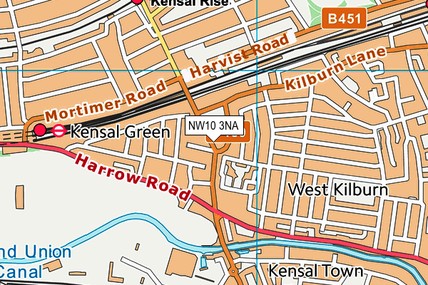 NW10 3NA map - OS VectorMap District (Ordnance Survey) NW10 3NA map - OS VectorMap District (Ordnance Survey)