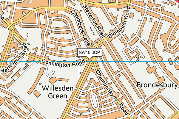 NW10 3QP map - OS VectorMap District (Ordnance Survey) NW10 3QP map - OS VectorMap District (Ordnance Survey)