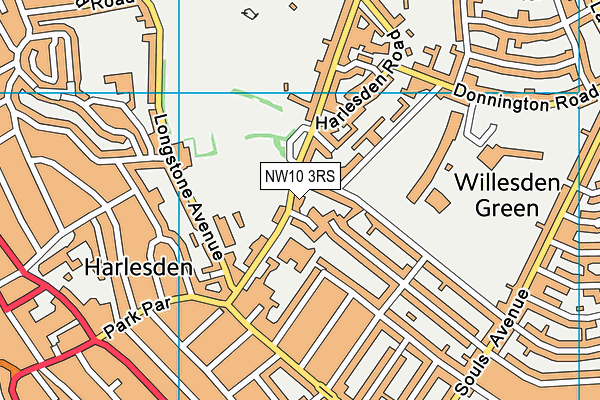 NW10 3RS map - OS VectorMap District (Ordnance Survey) NW10 3RS map - OS VectorMap District (Ordnance Survey)
