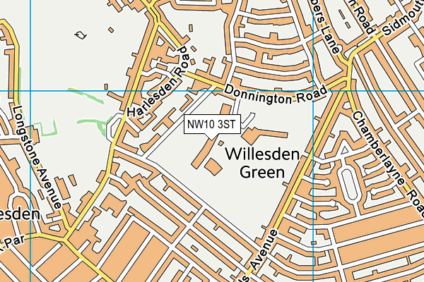 NW10 3ST map - OS VectorMap District (Ordnance Survey) NW10 3ST map - OS VectorMap District (Ordnance Survey)