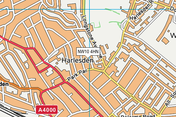 NW10 4HN map - OS VectorMap District (Ordnance Survey) NW10 4HN map - OS VectorMap District (Ordnance Survey)