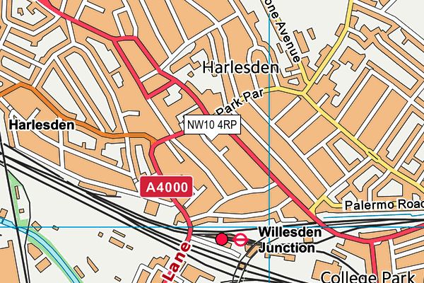 NW10 4RP map - OS VectorMap District (Ordnance Survey) NW10 4RP map - OS VectorMap District (Ordnance Survey)