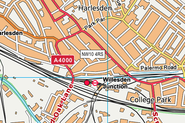 NW10 4RS map - OS VectorMap District (Ordnance Survey) NW10 4RS map - OS VectorMap District (Ordnance Survey)