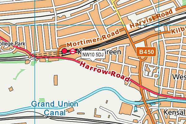 NW10 5DJ map - OS VectorMap District (Ordnance Survey) NW10 5DJ map - OS VectorMap District (Ordnance Survey)