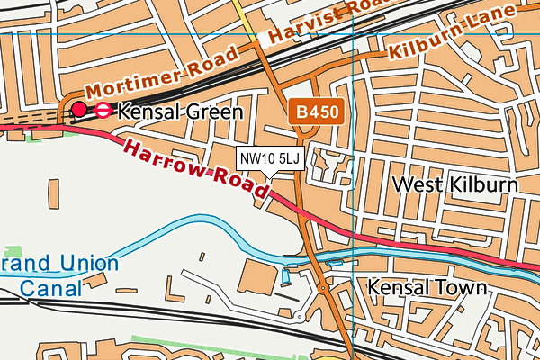 NW10 5LJ map - OS VectorMap District (Ordnance Survey) NW10 5LJ map - OS VectorMap District (Ordnance Survey)