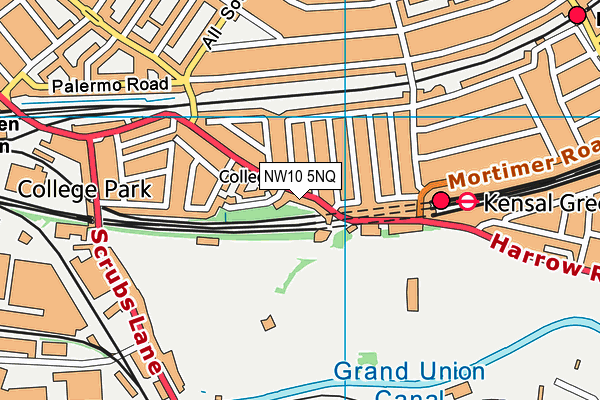 NW10 5NQ map - OS VectorMap District (Ordnance Survey) NW10 5NQ map - OS VectorMap District (Ordnance Survey)
