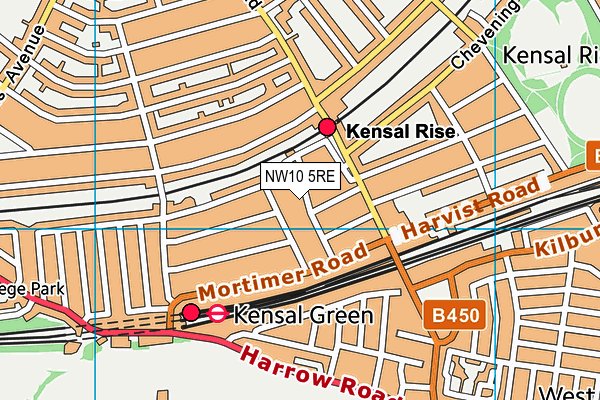 NW10 5RE map - OS VectorMap District (Ordnance Survey) NW10 5RE map - OS VectorMap District (Ordnance Survey)