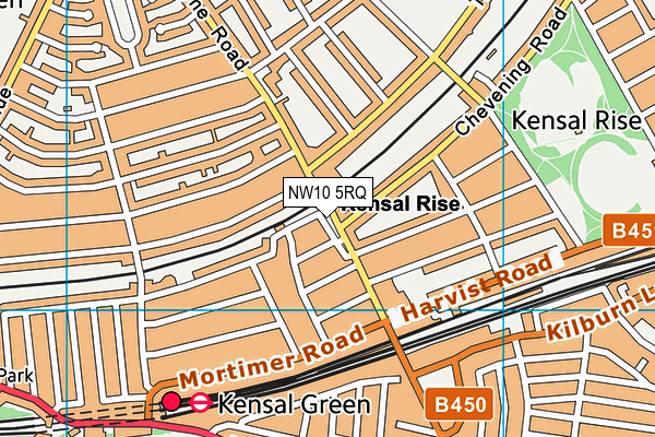 NW10 5RQ map - OS VectorMap District (Ordnance Survey) NW10 5RQ map - OS VectorMap District (Ordnance Survey)