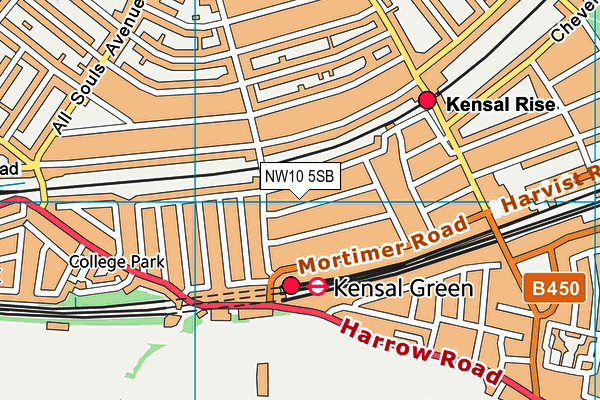 NW10 5SB map - OS VectorMap District (Ordnance Survey) NW10 5SB map - OS VectorMap District (Ordnance Survey)