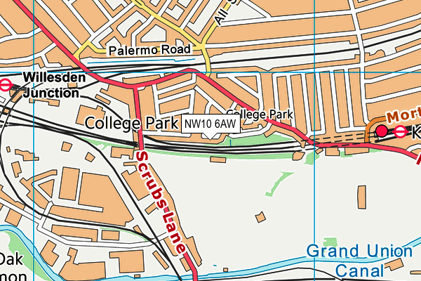 NW10 6AW map - OS VectorMap District (Ordnance Survey) NW10 6AW map - OS VectorMap District (Ordnance Survey)