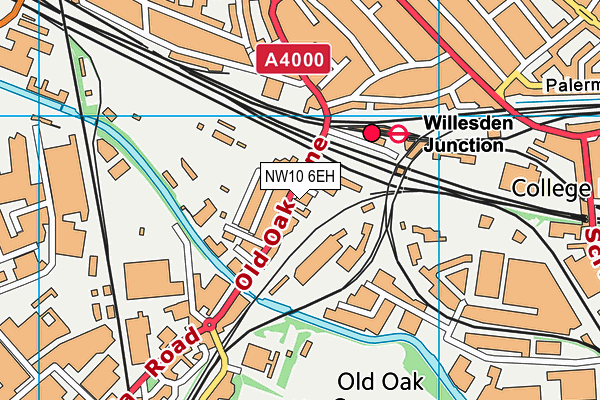 NW10 6EH map - OS VectorMap District (Ordnance Survey) NW10 6EH map - OS VectorMap District (Ordnance Survey)