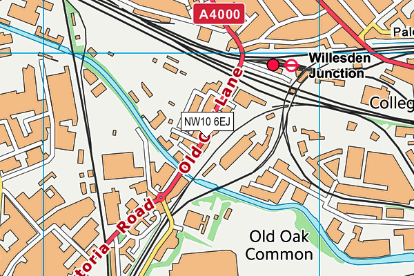 NW10 6EJ map - OS VectorMap District (Ordnance Survey) NW10 6EJ map - OS VectorMap District (Ordnance Survey)