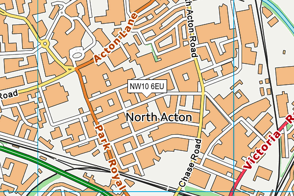 NW10 6EU map - OS VectorMap District (Ordnance Survey) NW10 6EU map - OS VectorMap District (Ordnance Survey)
